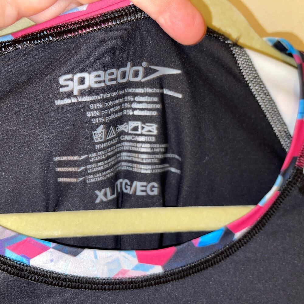 Speedo Women's Long Sleeve Printed Rashguard Pink Size XL - Picture 8 of 8